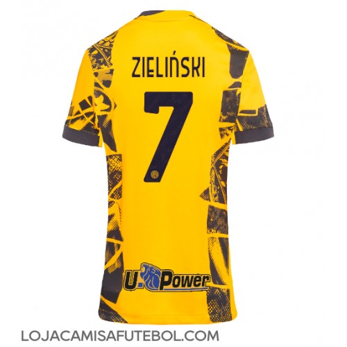 Camisa de Futebol Inter Milan Piotr Zielinski #7 Equipamento Alternativo Mulheres 2024-25 Manga Curta